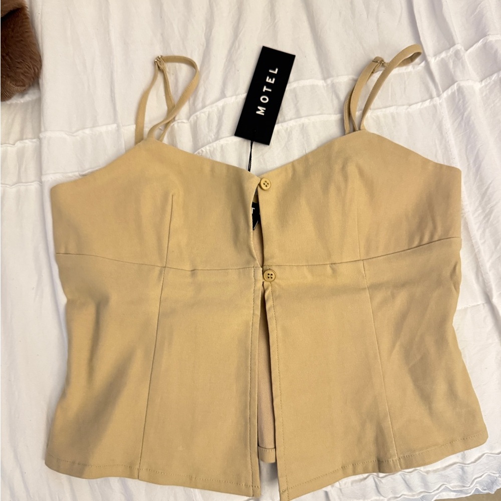 Motel Rocks Tan Women's Top